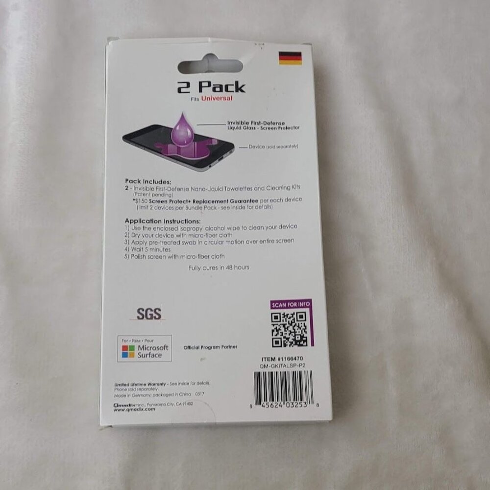 Invisible First-Defense Liquid Glass Screen Protector Single Kit (1 of 2 Pack) - Picture 4 of 5